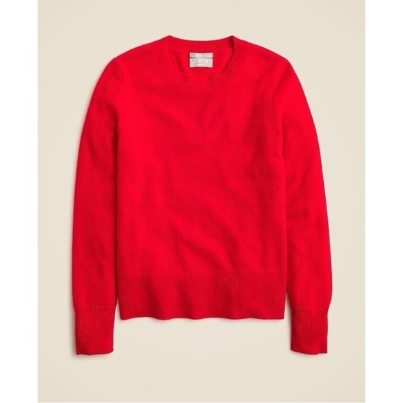 J Crew Cashmere classic-fit
crewneck sweater Size M Red ($148) - Picture 3 of 13